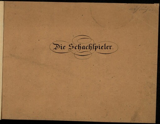 Die Schachspieler, eine Allegorie: Zeichnung nach M. Retsch von Koruna : mit Erklärung aufgelegt von Joseph Rudl