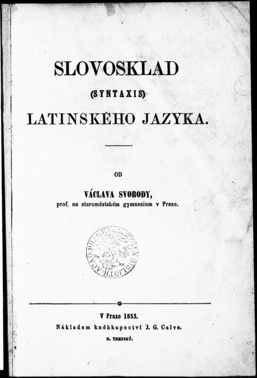Slovosklad (syntaxis) latinského jazyka