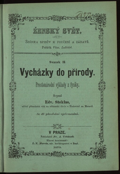 Vycházky do přírody: prostonárodní výklady z fysiky