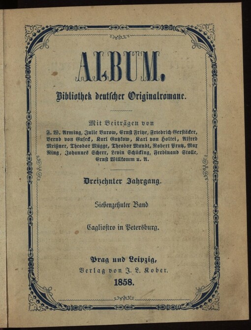 Cagliostro in Petersburg: historische Novelle