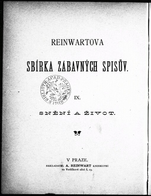 Snění a život: novelly