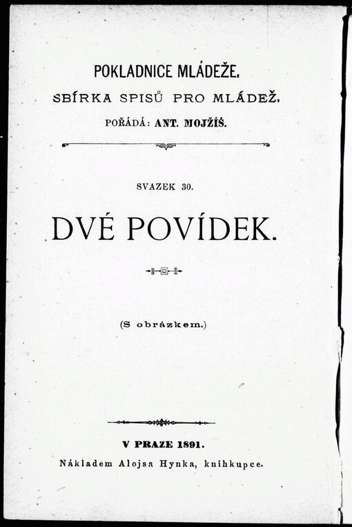 Dvé povídek pro mládež dospělejší