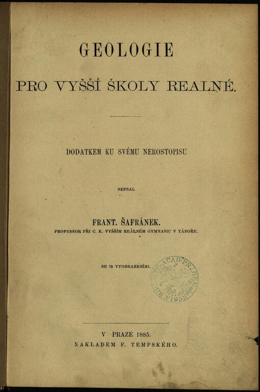 Geologie pro vyšší školy realné