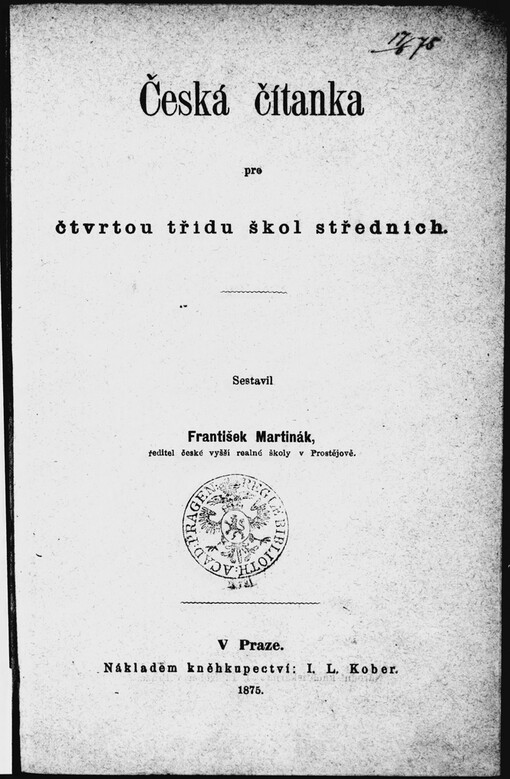 Česká čítanka pro čtvrtou třídu škol středních