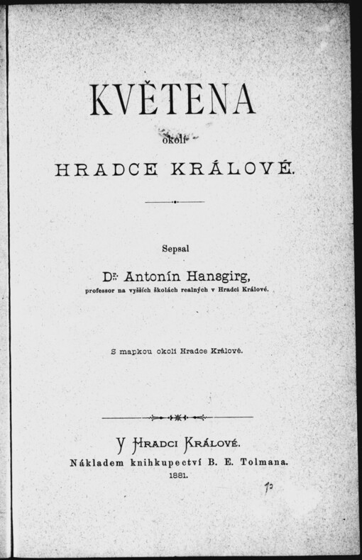 Květena okolí Hradce Králové