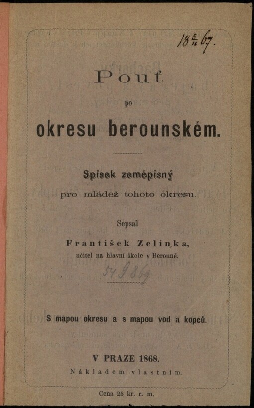 Pouť po okresu berounském: spisek zeměpisný pro mládež tohoto okresu