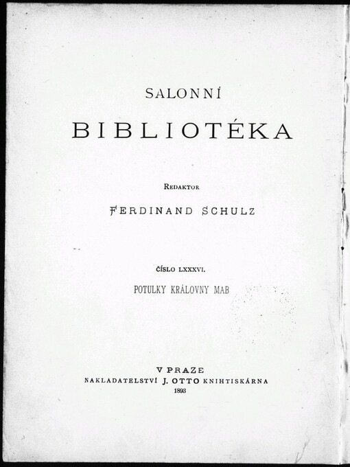 Potulky královny Mab: básně Jaroslava Vrchlického : 1890-1893