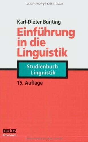 Einführung in die Linguistik