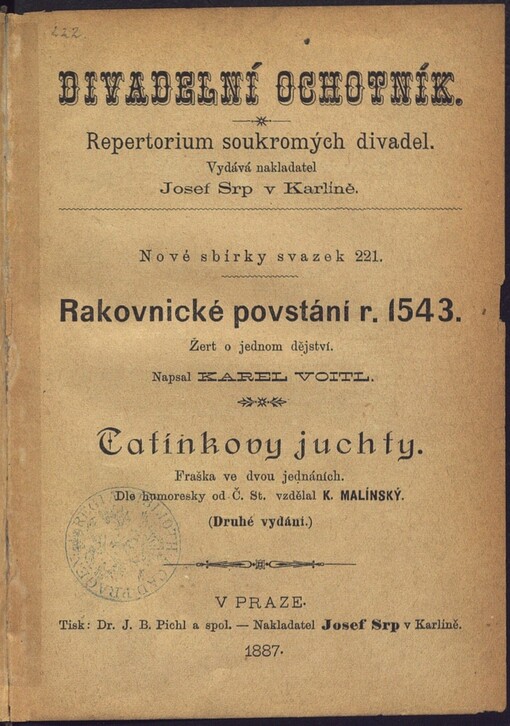 Rakovnické povstání r. 1543: žert o jednom dějství