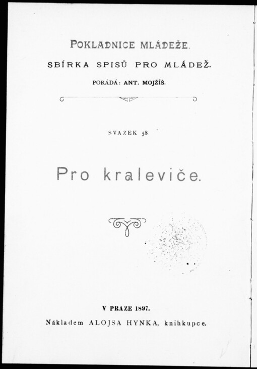 Pro kraleviče: Dějepisná povídka