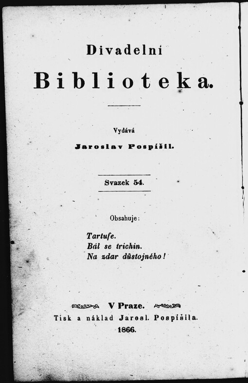 Tartufe :veselohra v pěti jednáních od Moliéra