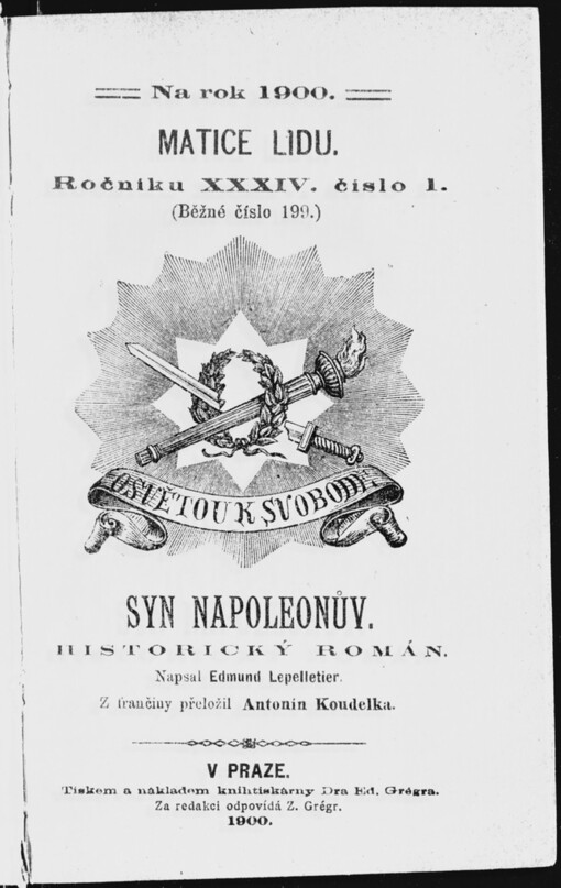 Syn Napoleonův: historický román