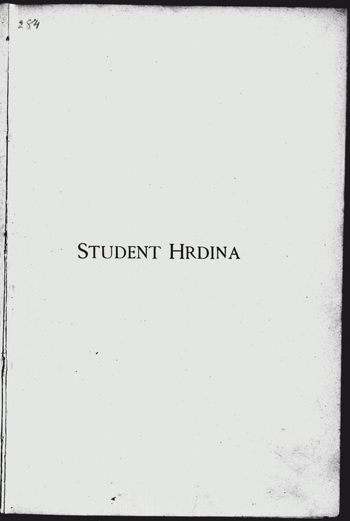 Student hrdina: historická povídka z doby švédského obležení Prahy