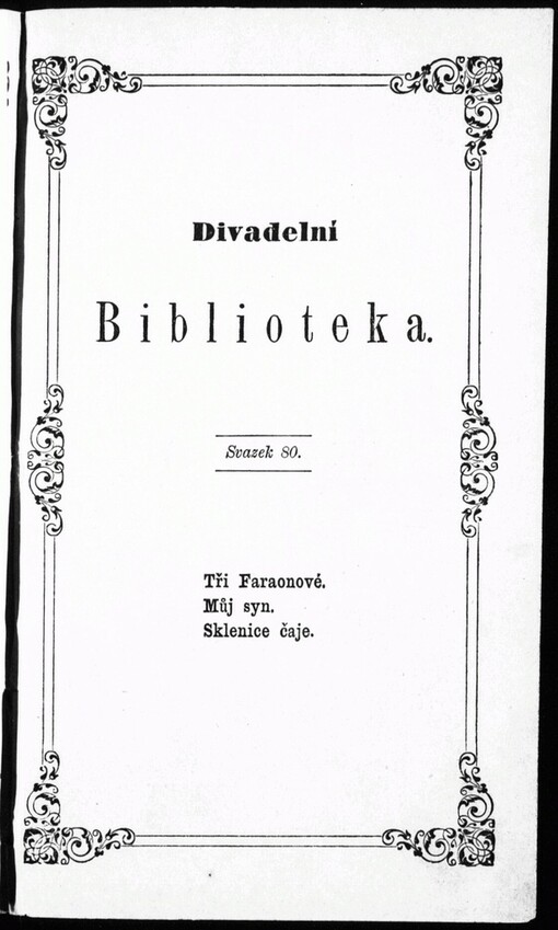 Tři faraonové: veselohra v jednom jednání