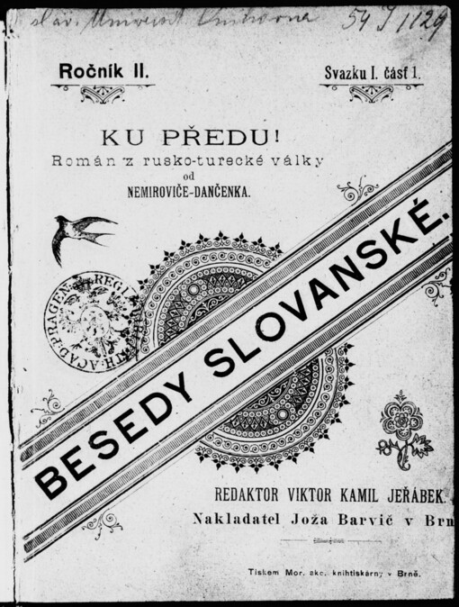 Ku předu!: román z ruskoturecké války