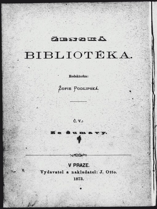 Ze Šumavy :básně Elišky Krásnohorské