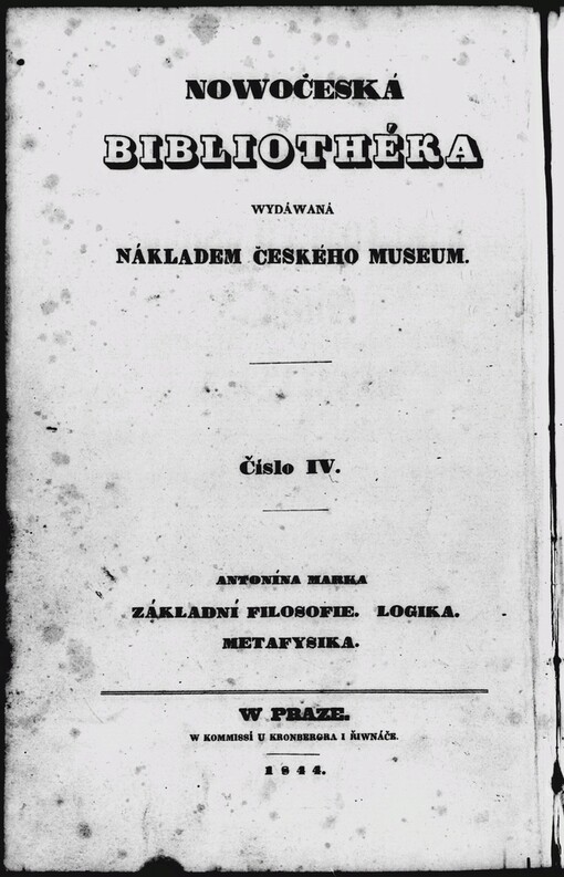 Základní filosofie: Logika ; Matefysika