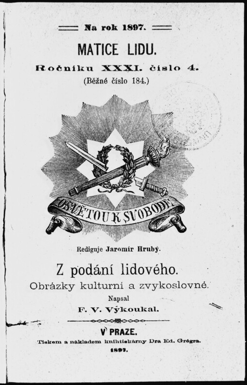 Z podání lidového: obrázky kulturní a zvykoslovné