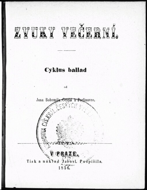 Zvuky večerní: cyklus ballad