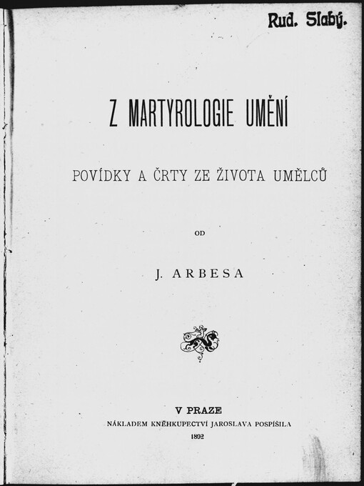 Z martylologie umění: povídky a črty ze života umělců
