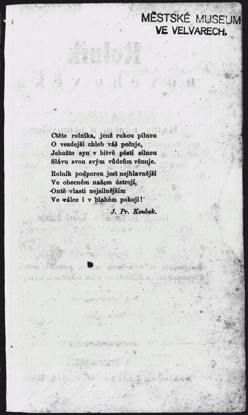 Rozjímání o nynějším stavu našeho rolnictví: Chmelařství a jeho důležitost v dobách nynějších : s ouplným návodem ku zakládání a pěstování chmelnic