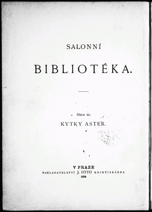 Kytky aster :: básně od Jaroslava Vrchlického : (1889-1894)