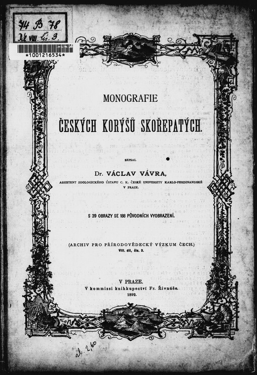 Monografie českých korýšů skořepatých