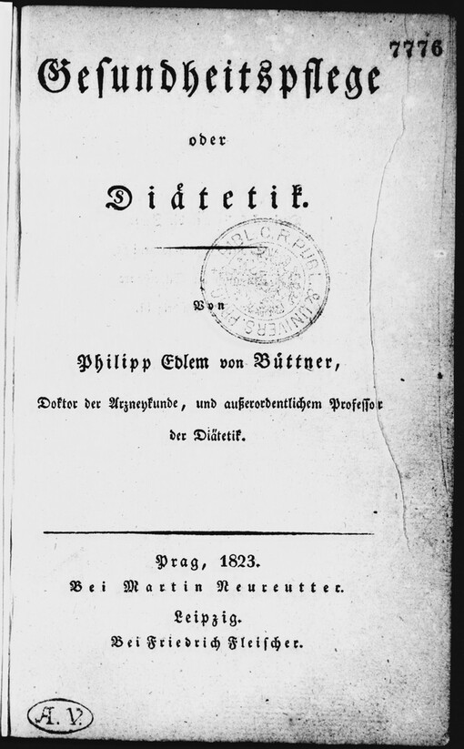 Gesundheitspflege, oder, Diätetik