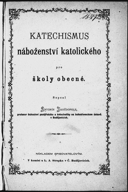 Katechismus náboženství katolického pro školy obecné