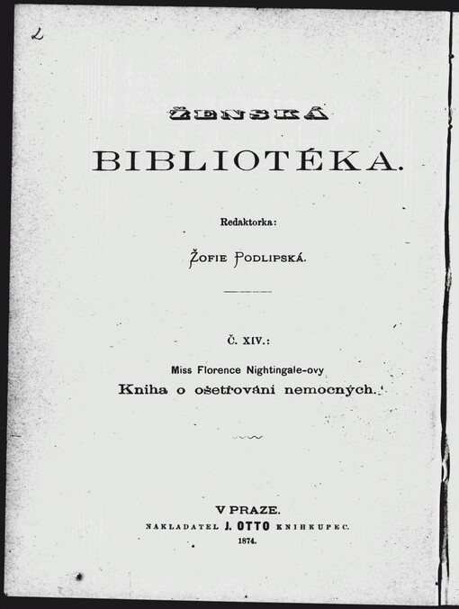 Miss Florence Nightingale-ovy Kniha o ošetřování nemocných
