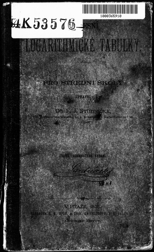 Kapesní logarithmické tabulky