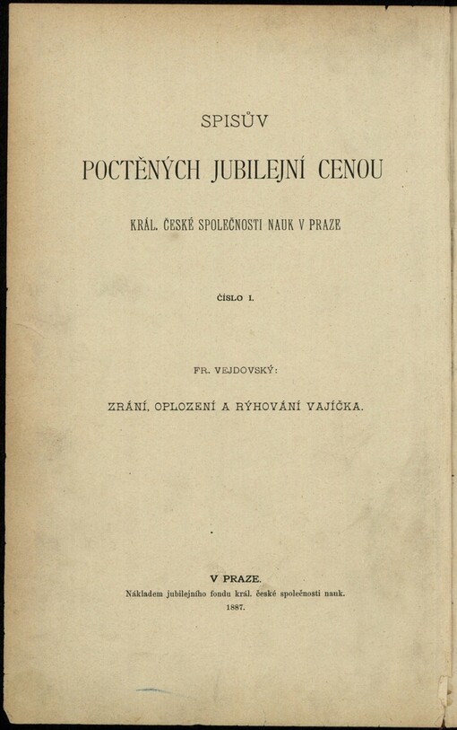 Zrání, oplození a rýhování vajíčka
