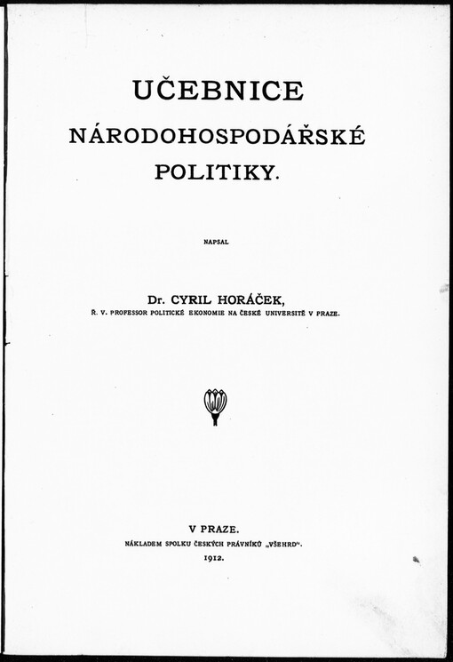 Učebnice národohospodářské politiky