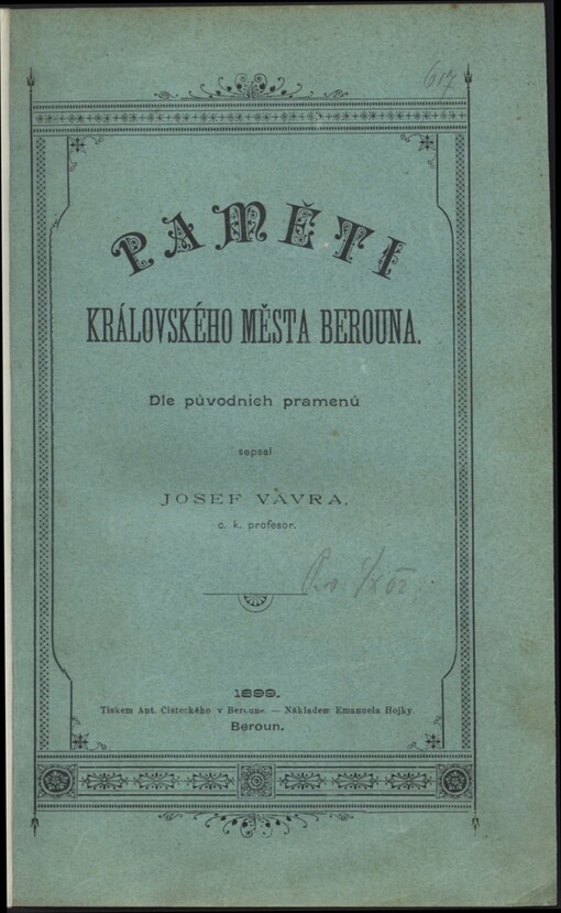 Paměti královského města Berouna