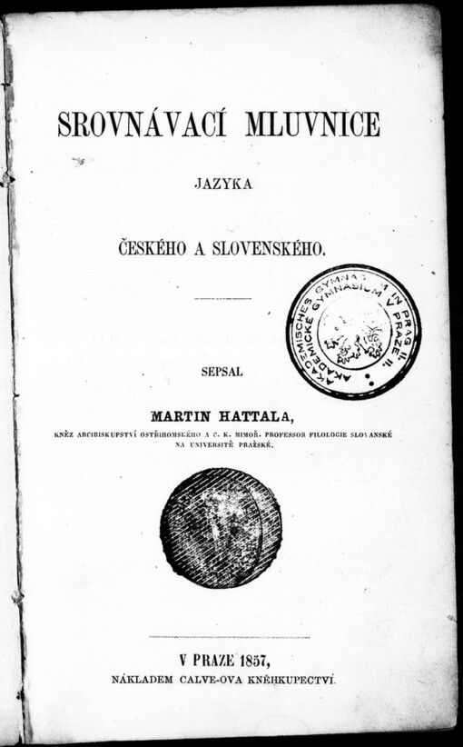 Srovnavací mluvnice jazyka českého a slovenského