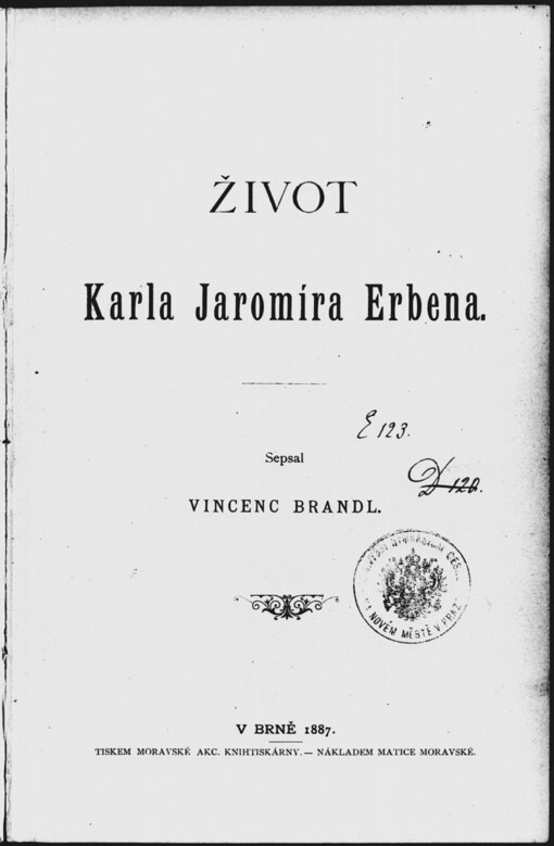 Život Karla Jaromíra Erbena /