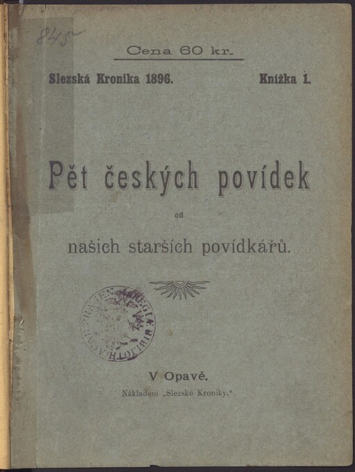 Pět českých povídek od našich starších povídkářů