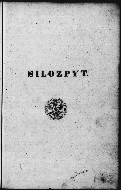 Počátkové silozpytu od Dra A. Baumgartnera.