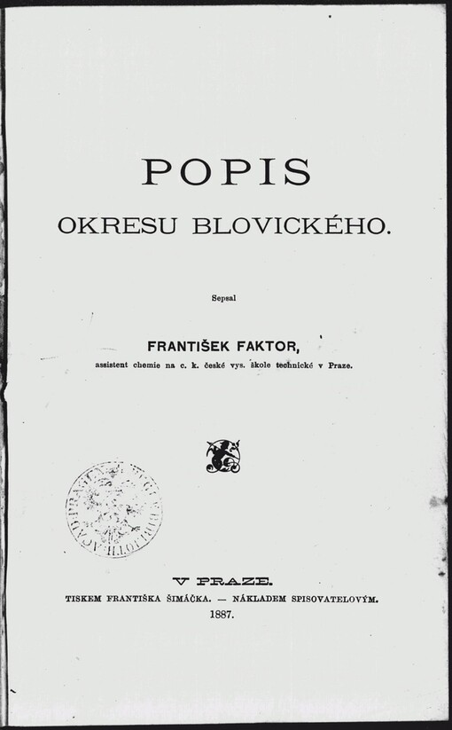 Popis okresu Blovického