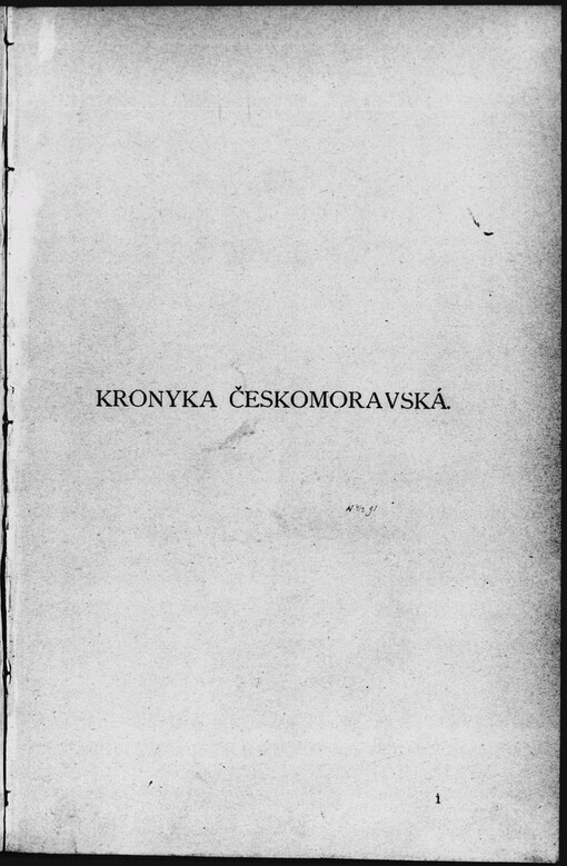 Kronyka českomoravská: dějiny našeho národa pro náš lid