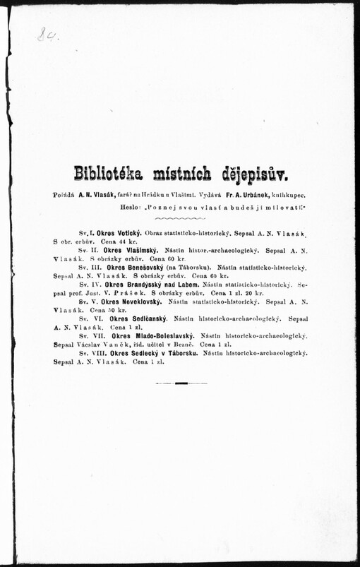 Okres Třeboňský :nástin statisticko-historický