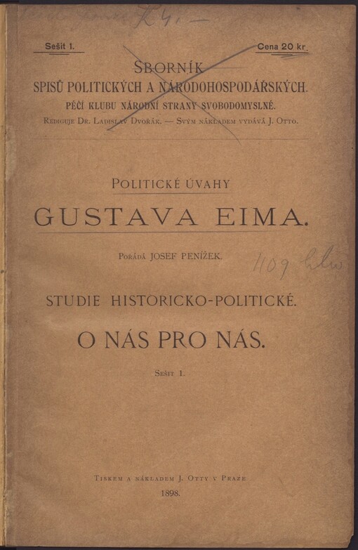 Politické úvahy Gustava Eima /