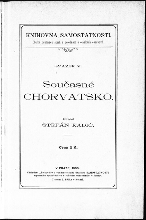 Současné Chorvatsko