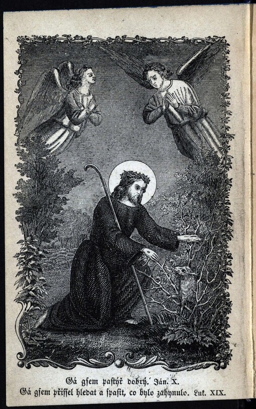 Útěcha kagjcj dusse, čili, Předobrý Pastýř Kristus Pán: genž hledá ztracenou owci, a nalezl gi, beře na ramena swá, a do owčince nebeského gi uwádj