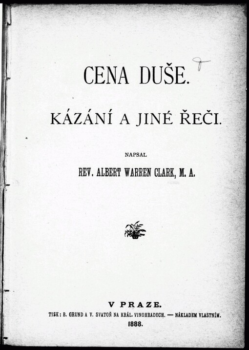 Cena duše: kázání a jiné řeči