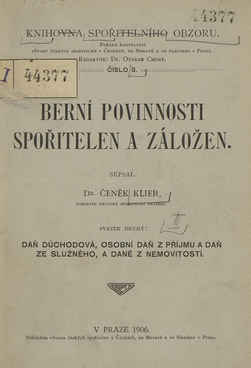 Berní povinnosti spořitelen a záložen