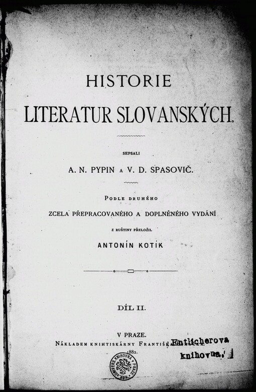 Historie literatur slovanských