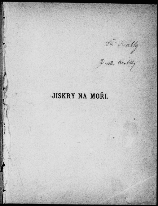 Jiskry na moři: básně Josefa V. Sládka