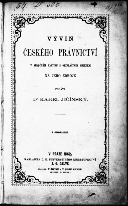 Vývin českého právnictví