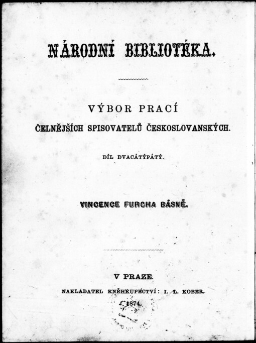 Vincence Furcha Básně